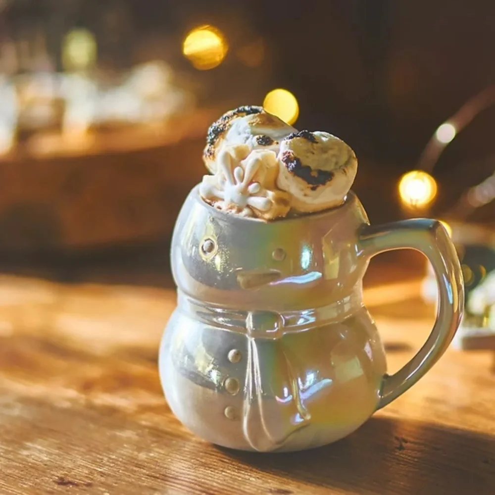 New🌟Merry Snowman Mug-Pearl /Cream